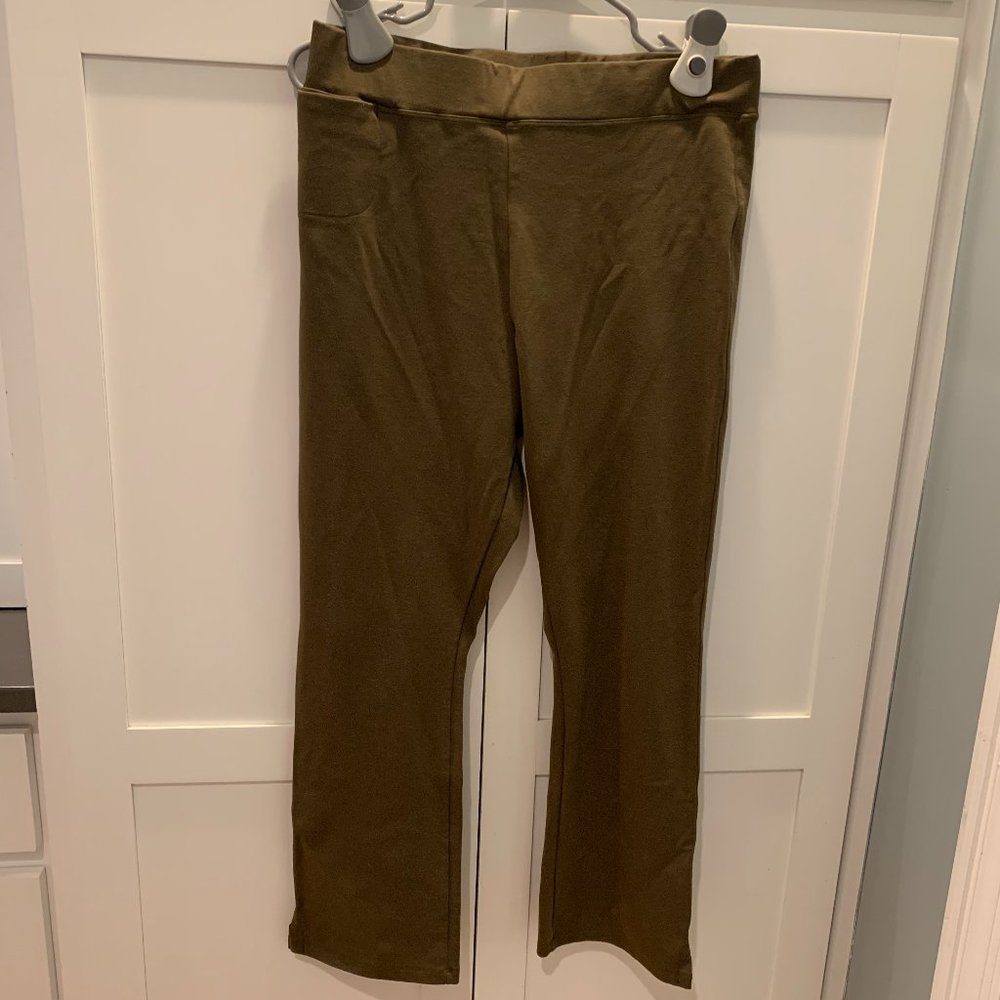 AMERICAN GIANT NO-BS HIGH-RISE KICK FLARE PANT- COLOR "BEECH"